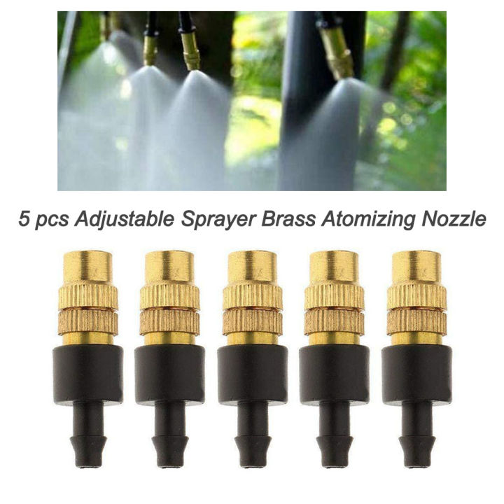 Migeet%205%20pcs%20Adjustable%20Sprayer%20Brass%20Atomizing%20Nozzle,%20Drip%20Irrigation%20Sprinkler,%20Garden%20Cooling%204%20/%207%20capillary%20for%20Mini%20Drip%20Garden%20Watering%20Irrigation%20Spray%20-%20Image%203