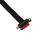 PCIE Cable Dual 90 Degree Right Angle PCIe 3.0 X1 to X1 Cable 20cm. 