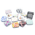 Portable Mini Metal Hinged Tin Box With Lid Rectangular Small Storage Container NOVO. 