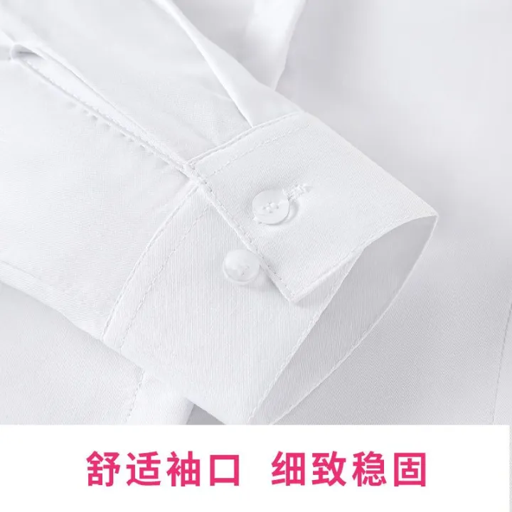 White%20Shirt%20Women's%20New%20Long%20Sleeve%20Spring,%20Summer,%20Autumn%20Business%20Clothing%20Workwear%20Korean%20Style%20Work%20Clothes%20Elegant%20Slim%20White%20Shirt%20-%20Image%208