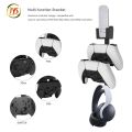 Game Controller Holder Remote Wall mount Bracket with headset Hanger Storage Stand For PS5,Xbox Series X,PS4,Xbox One,NS Switch. 