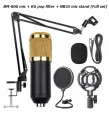 BM800 Condenser Microphone Full Studio Package BM 800 Microphone Studio Mic. 