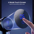 Outtobe Fascia Gun Mini Electric Massager Muscle Relaxation Massager LCD Touch Screen Meridian Massage Gun Mini Neck Massager Relaxation Tissue Handheld Massager Gun Leg Massage Machine Foot Massage Machine Slimming Body.