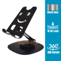 Phone Tablet Holder Metal Phone Stand 360° Rotation All Kinds Cellphone Foldable Scalable Office Desk Adjustable Portable for Travel. 