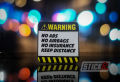 Warning Sticker  Waterproof Sticker StickR. 