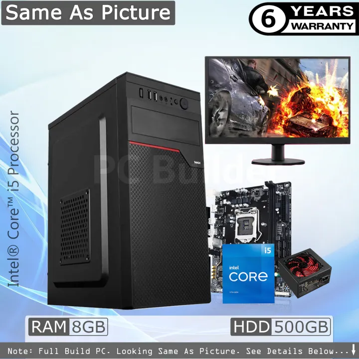 Intel%20core%20i5%20RAM%208GB%20HDD%20500GB%20Graphics%202GB%20Built%20-in%20Gaming%20PC%20Win%2010%2064%20Bit%20&%20'Monitor%2019%20inches'%20Complete%20New%20Desktop%20Computer%20Set%20-%20Image%202