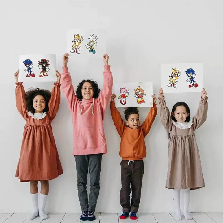 Hedgehog%20Sonic%20Action%20Chart%20Manual%20Sticker%20Cartoon%20Anime%20Sonic%20Parent%20Child%20Interactive%20DIY%20Puzzle%20Toy%20Children's%20Birthday%20Gift%20-%20Image%204