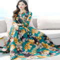 New Attractive Stylish Long Gown Dress Digital Print Maxi Dress One Piece Long Kurti For Women. 