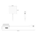 3 In 1 mini Displayport DP to DVI HDMI DP Cable Adapter Display port Male to Female for Mac Macbook Pro Air. 