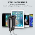 USLION EU/US Plug 2.4A Max Dual USB Fast Charging Adapter Wall Universal Mobile Phone Charger For iPhone Samsung Xiaomi Poco. 
