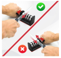 4-in-1 Stainless Steel Kitchen Knife Sharpener | 4-Stage Professional Blade Sharpening Tool. 