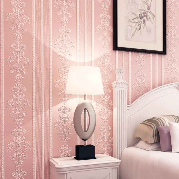 European-style%20non-woven%20self-adhesive%20wallpaper%203D%20three-dimensional%20vertical%20stripe%20pink%20sticker%20bedroom%20living%20room%20self-adhesive%20wall%20wallpaper%20-%20Image%203