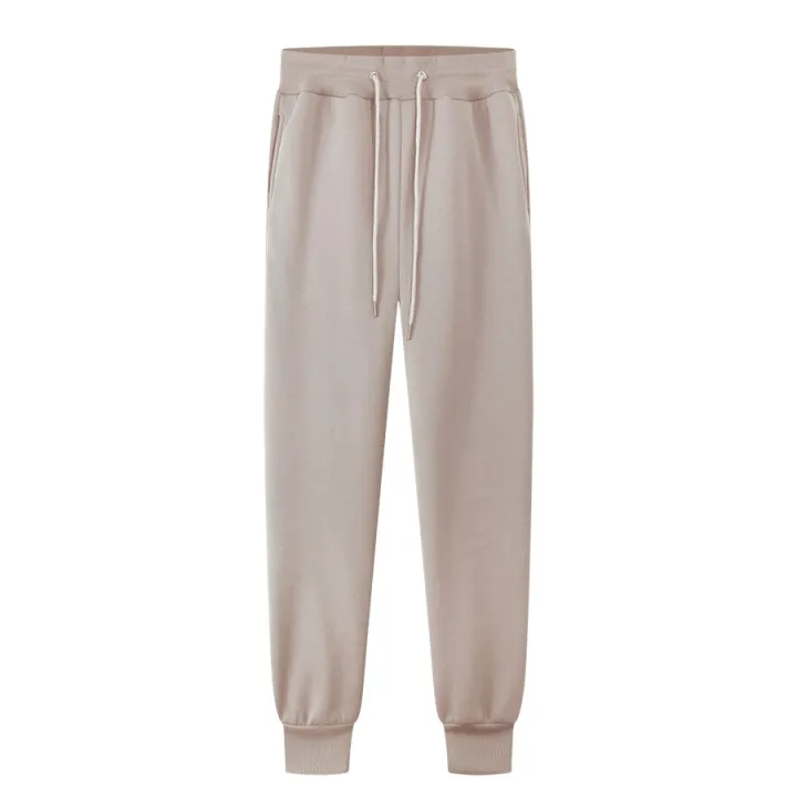 Sports%20Pants%20Men'S%20Fleece%20Autumn%20And%20Winter%20Trousers%20Jogging%20Fashion%20Ladies%20Casual%20Pants%20Black%20And%20White%20Solid%20Color%20-%20Image%206