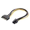 20cm SATA 15 Pin to 6 Pin PCI Express Graphics Video Card Sata Power Cable. 