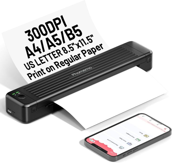 Phomemo P831 Portable A4 Printer Wir-ele-ss Blue-tooth 300DPI Thermal Transfer Printer Support A4/A5/B5 Copy Paper