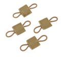 4PCS/Set Tactical MOLLE Elastic Ribbon Buckle Binding Retainer for PTT Antenna Stick Pipe Rope Webbing Buckle Holder Clip. 