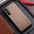Case for Samsung galaxy s20 s21 s22 s23 Ultra plus FE 5G funda bamboo wood pattern Leather back cover for galaxy s23 ultra case. 