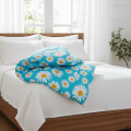 1 PC King Comforter For winter Size Inside Fiber NEW Blue Flower.