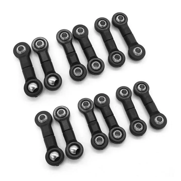 12Pcs Connector Links Rod for B16 B36 Rc Car Rear Axle Seesaw Ball Head ...
