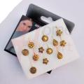 1 Box Nose Pin For Woman Adjustable Nakful Noth 12Pcs - Nose Pin. 