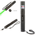 15 Miles 532nm Adjustable Focus Green Pointer Light Beam Light Pen +Star Cap 5mw - Black.