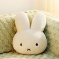 Miffy Throw Pillow Kawaii Rabbit Plush Toy Baby Comfort Pillow Sitting Room Sofa Bedside Pillow Cartoon Office Back Cushion.