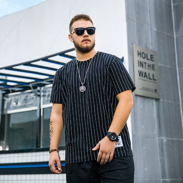 Man%20Big%20Size%20Summer%20Short-sleeved%20Cotton%20T-shirt%20Fashion%20Casual%20Fat%20Guy%20Loose%20Vertical%20Striped%20Large%20Size%20Shirt%20Man%20Size%20XL-6XL%20-%20Image%204