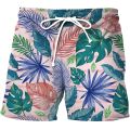 Men's Printed Beach Shorts Fashion Hawaii Comfort Swimwear Pants Men's Casual Quick Dry Breathable Teen Summer Shorts for Men.