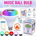 Smart Led Remote Control Bluetooth Speaker Music Bulb - AC.