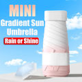 Mini Sun Umbrella Small Pocket Rain Umbrella Vinyl Folding Umbrella UV Ultraviolet Protection Sun Shade Pocket Parasol. 