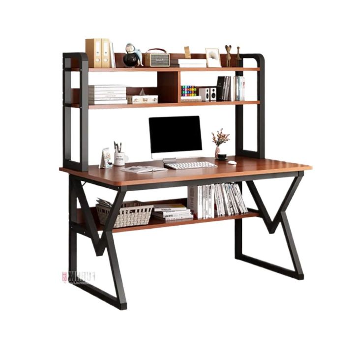 Space-Saving Computer & Study Table – Compact Metal Frame Desk for Small Rooms & Home Offices