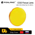 ZnSe Focus Lens USA CVD Lens Dia. 15/18/20 FL25. 4/38.1/50.8/63. 5/76.2/101.6/127/160mm for CO2 Laser Engraving Cutting Machine. 