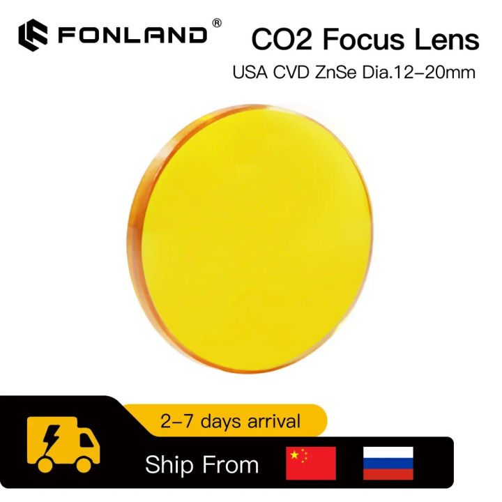ZnSe Focus Lens USA CVD Lens Dia. 15/18/20 FL25. 4/38.1/50.8/63. 5/76.2/101.6/127/160mm for CO2 Laser Engraving Cutting Machine