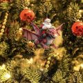 Dinosaur Merry Christmas Decoration 2D Xmas Flying Dragon Decoration Cartoon Dinosaur/Santa Claus Christmas Santa Claus Ornament Acrylic Hanging Christmas Tree Dinosaur Pendant New Year. 