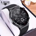 Lige BW0382 new 2023 version, NFC, Bluetooth call, HD large screen, health monitoring, answer call, dail call smartwatche for men.