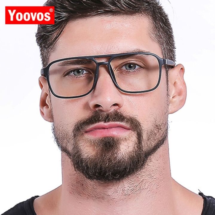 Yoovos%20Luxury%20Glasses%20Frame%20Men%20Square%20Retro%20Eyeglasses%20Frames%20Men/Women%20Vintage%20Okulary%20For%20Men%20Blue%20Light%20Transparent%20Eyewear%20-%20Image%203