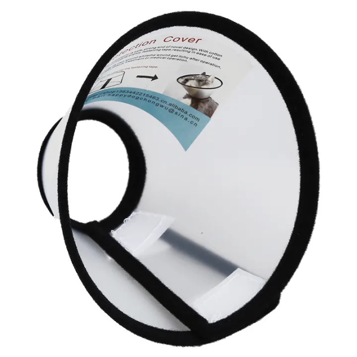 Elizabethan%20Dog%20Cat%20Pet%20Wound%20Healing%20Cone%20E-%20Collar%20White%20with%20Black%20-%20Image%202