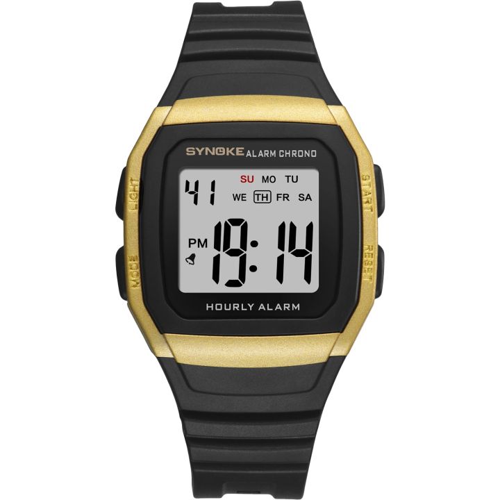 【beauty code store】SYNOKE Watches for Men New Casual Waterproof Black LED Digital Watch Relojes Men Wristwatches Reloj Hombre
