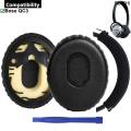 1Pair Replacement Ear Pads Cushions Earpads Headband For Bose QC3 QuietComfort Quiet Comfort QC 3 OE1 On-Ear Headphones. 