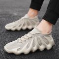 Volcano shoes men's autumn winter mesh men's shoes casual sports coconut shoes student 2024 new socks shoes men's.