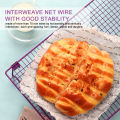 Cooling Net, Good Stability Durable Rust Resistant Baking Rack Non Stick Coating Iron for Dessert Shop. 