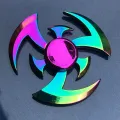New Rainbow Metal Hand Spinner Focus Toy Ninja Fidget Spinner R188 Electroplate Hybrid Bearing Toys for Children Wholesale. 