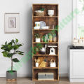 6-Tier 20 inch Bookcase and Bookshelf, Floor Standing -Story High Bookshelf, Shelf Display Storage Rack, Home Decorative Furniture, Suitable for Home Offices, Living Rooms, and Bedrooms, 72/20.