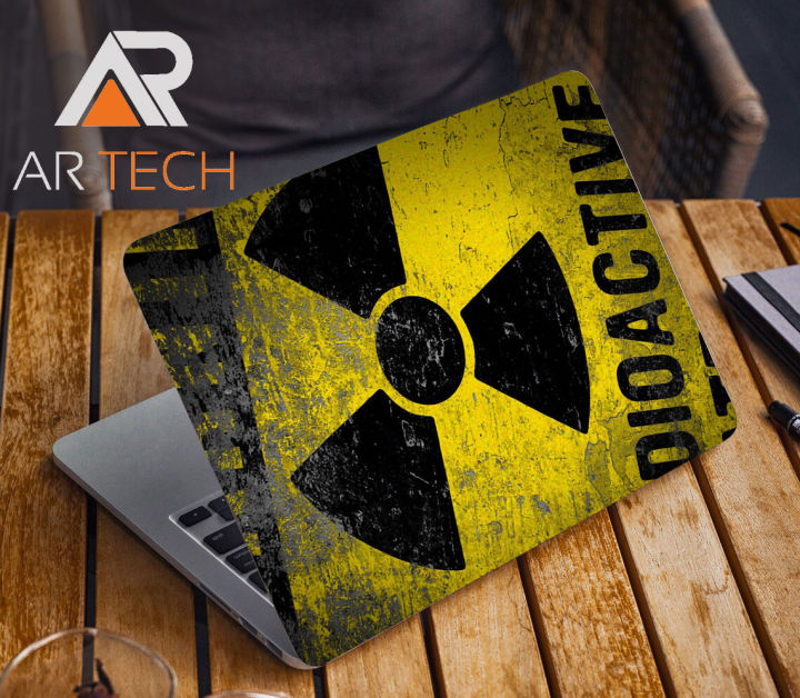 Caution Sign Premium Laptop Sticker AR-5341 | Daraz.com.bd