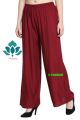 Comfort Regular wear plazo, cotton and Linen Mix stretchable palazzo for Girls.