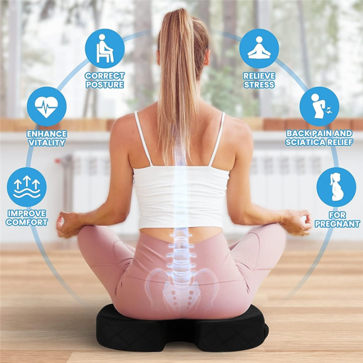 Seat%20Cushion%20-%20Cushion%20for%20Office%20Chair,%20Car%20Seat,%20Airplane,%20Bleacher%20-%20Sciatica%20&%20Coccyx%20Pain%20Relief%20Desk%20Grey%20Cushion%20Easy%20Install%20-%20Image%207