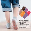 Kids Anti-Slip Socks with Cartoon Print - Comfortable Cotton Blend Floor Socks for Boys and Girls 1-4 Years. 