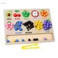 Color Sorting Toy Peg Board Game for Holiday Gifts Kindergarten 3 Year Old+. 