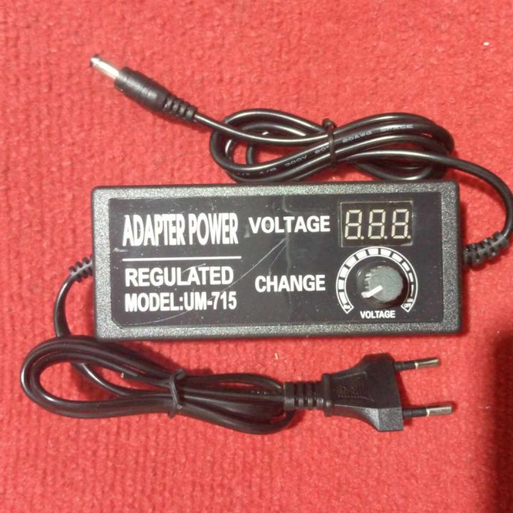 3V-24V 5Amp Universal AC 220V To DC 3V-24V 5A Adapters Adjustable Voltage Regulated Power Adapters With 7 Segment Display Screen For 775 Motor Water Pumps LED