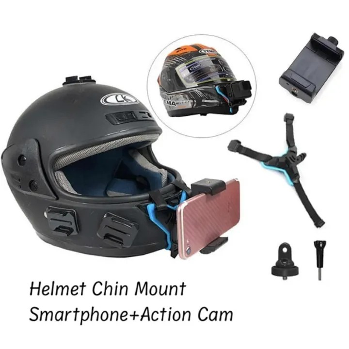 Motorcycle Helmet Chin Mobile Phone Holder Moto Dji Gopro Mountain Action Camera Stand - Versatile Camera Mount for Bike Riders